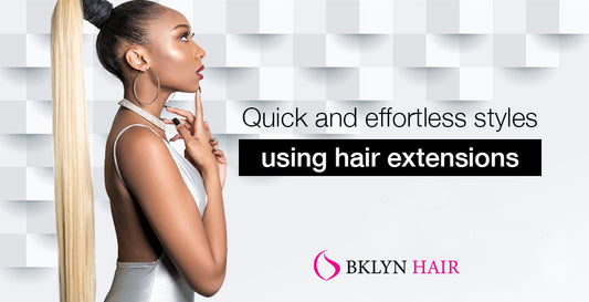 The two most quick and effortless styles using hair extensions