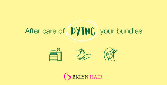 After care of dying your bundles