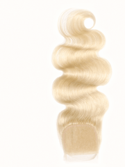 Brooklyn Hair 11A Grade 4x4 Swiss HD Lace Closure – #613 Platinum Blonde Body Wave