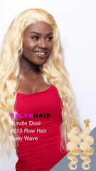 Brooklyn Hair 11A Platinum Blonde #613 Body Wave 2 Bundle Deal – 100% Unprocessed Human Hair Double Drawn