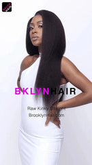 Brooklyn Hair 11A Raw Natural Kinky Straight 2 Bundle Deal – 100% Unprocessed Human Hair Natural Black