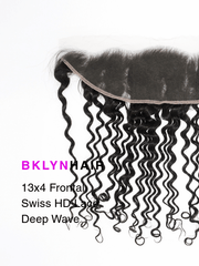 Brooklyn Hair 13x4 HD Lace Frontal – Caribbean Deep Wave True Swiss HD 100% Remy Human Hair