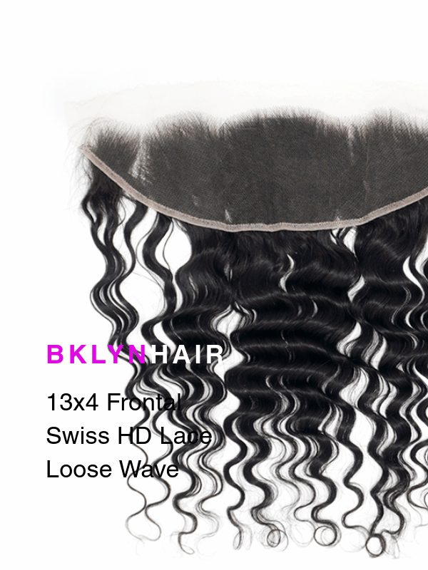 Brooklyn Hair 13x4 HD Lace Frontal – Loose Wave True Swiss HD 100% Remy Human Hair