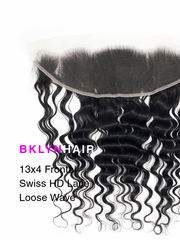 Brooklyn Hair 13x4 HD Lace Frontal – Loose Wave True Swiss HD 100% Remy Human Hair