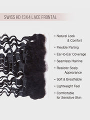 Brooklyn Hair 13x4 HD Lace Frontal – Loose Wave True Swiss HD 100% Remy Human Hair