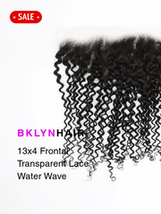 Brooklyn Hair 13x4 Transparent Lace Frontal – Bohemian Jerry Curl 100% Virgin Human Hair Natural Black 14 / Jerry Curl (Water Wave) / Transparent Lace
