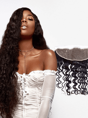 Brooklyn Hair 13x4 Transparent Lace Frontal – Loose Wave Brazilian Virgin Hair Natural Black