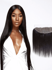 Brooklyn Hair 13x4 Transparent Lace Frontal – Straight 100% Remy Human Hair