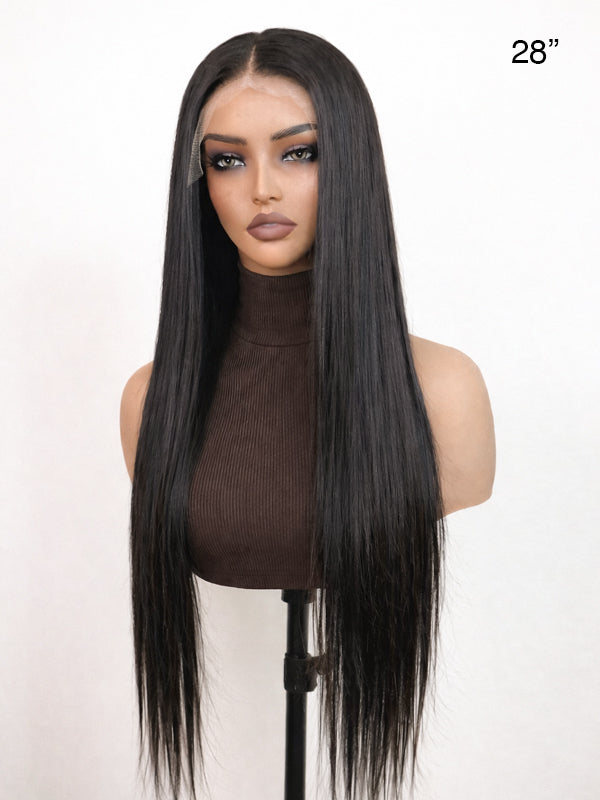 Silky Straight 13x4 HD Lace Front Wig | 180% Density  display picture 3