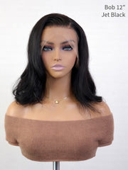 Blunt Cut 13x5 HD Lace Frontal Glueless Wig Straight 10-12"