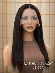 Silky Straight 13x5 HD Lace Frontal Glueless Wig 18-20" 180% Density