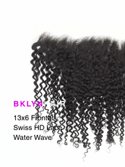 Brooklyn Hair 13x6 HD Lace Frontal – Bohemian Jerry Curl True Swiss HD 100% Remy Human Hair 14" / Water Wave / Swiss HD Lace