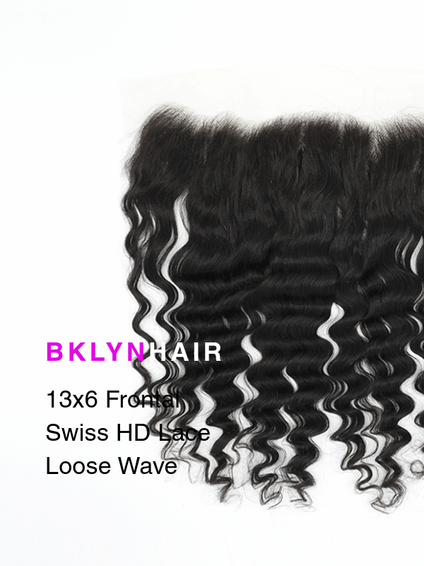 Brooklyn Hair 13x6 HD Lace Frontal – Loose Wave True Swiss HD 100% Remy Human Hair