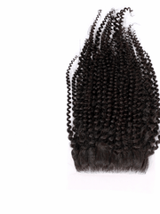 Brooklyn Hair 4x4 HD Lace Closure – Afro Kinky Curl True Swiss HD 100% Remy Human Hair 14" / Natural Black / Swiss HD