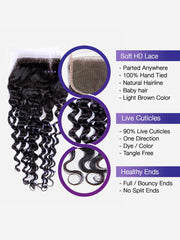 Brooklyn Hair 4x4 Lace Closure Peruvian Loose Deep Wave