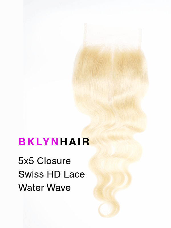 Brooklyn Hair 5x5 HD Lace Closure – Body Wave Platinum Blonde #613 True Swiss HD 100% Remy