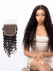 Brooklyn Hair 5x5 HD Lace Closure – Caribbean Deep Wave True Swiss HD 100% Remy Human Hair