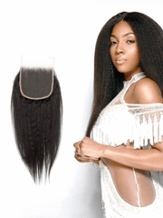 Brooklyn Hair 5x5 HD Lace Closure – Kinky Straight True Swiss HD 100% Remy Human Hair 14-16" / Kinky Straight / Swiss HD Lace