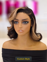 Blonde Highlights Blunt Cut Glueless Wig 5x5 HD Lace Bob 10-12" Sun-Kissed