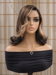 Blonde Highlights Blunt Cut Glueless Wig 5x5 HD Lace Bob 10-12" Sun-Kissed