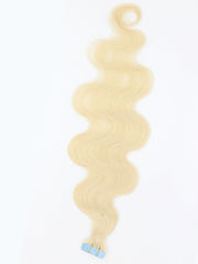 Brooklyn Hair #613 Tape-In Extensions Soft Body Wave in Platinum Blonde