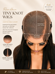 Raw Hair Tiny Knots All-Pre 6x6 Swiss HD Glueless Wig Silky Straight