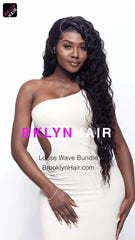 Brooklyn Hair 9A Brazilian Loose Wave 2 Bundle Deal – 100% Virgin Human Hair Remy Double Pack
