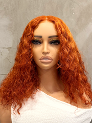 Ginger & Reddish Brown Deep Wave Glueless Wig 5x5 HD Lace | Pre-Cut & Pre-Plucked