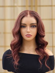 Reddish Brown Loose Body Wave 5x5 HD Lace Glueless Wig 14-16"