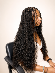 Premium 100% Human Braiding Hair Bulk - Peruvian Deep Twist