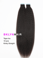 Brooklyn Hair Blowout Look Tape-In Extensions Virgin Kinky Straight