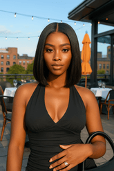 Brooklyn Hair Blunt Cut Short Bob Style Glueless Wig Invisible Knots 5x5 Swiss HD Pre-Cut Lace