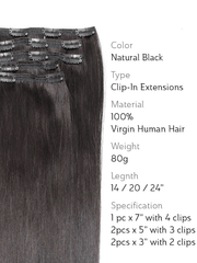Brooklyn Hair Clip-In Hair Extensions Virgin Body Wave