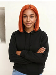 Brooklyn Hair Color-Pop Luxe Bob Wig 13x4 HD Lace Front Silky Straight 12" 200% Density