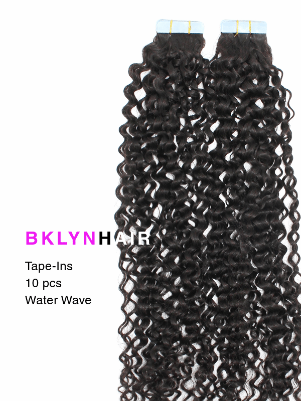 Brooklyn Hair Juicy Water Wave Tape-Ins Virgin Bohemian Jerry Curl