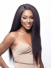 Brooklyn Hair Kinky Straight 4x4 Transparent Lace Closure Natural Black