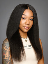 Brooklyn Hair Kinky Straight Glueless Wig Invisible Small Knots 5x5 Swiss HD Lace Pre-Plucked 180% Density