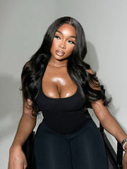 Brooklyn Hair Loose Body Wave 13x4 Swiss HD Lace Frontal Wig 180% Density