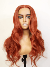 Brooklyn Hair Loose Body Wave Glueless Wig Invisible Small Knots 5x5 Swiss HD Pre-Cut Lace 180% Density 24-26" / Ginger