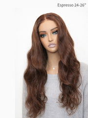 Reddish Brown & Espresso Glueless Wig 5x5 HD Lace Loose Body Wave