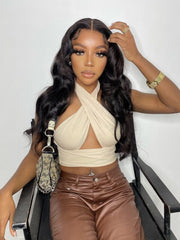 Brooklyn Hair Parting Max! Natural Loose Body Wave 100% Human Ear to Ear 13x6 Lace Front Wig (LY)