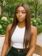 Brooklyn Hair Silky Straight Glueless Wig Invisible Small Knots 5x5 Swiss HD Pre-Cut Lace 180% Density