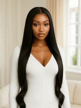 Brooklyn Hair Silky Straight Glueless Wig Invisible Small Knots 5x5 Swiss HD Pre-Cut Lace 180% Density