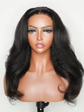 Brooklyn Hair Small Knots 5x5 HD Pre Cut Lace Glueless Wig Kinky Straight 180% Density