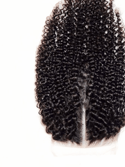 Brooklyn Hair True 5x5 Swiss HD Lace Closure Afro Kinky Curly 14-16" / Natural Black / Middle Part