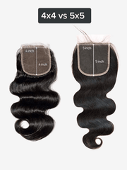 Brooklyn Hair True 5x5 Swiss HD Lace Closure Afro Kinky Curly 14-16" / Natural Black / Middle Part