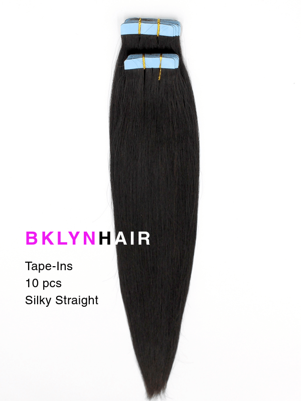 Brooklyn Hair Ultra Seamless Virgin Straight Tape-In Extensions 100% Human Hair