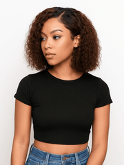 Brooklyn Hair Wear N Go Deep Wave Ombre Brown 5x5 HD Pre-Cut Lace Glueless Bob Style Wig Bob Style 10-12" / Ombre Brown / Side C Part