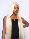 Brooklyn Hair 11A Raw Virgin Platinum Blonde #613 Straight Bundle