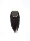 Brooklyn Hair 11A True Swiss HD 6x6 Lace Closure Kinky Straight 14" / Natural Black / Free